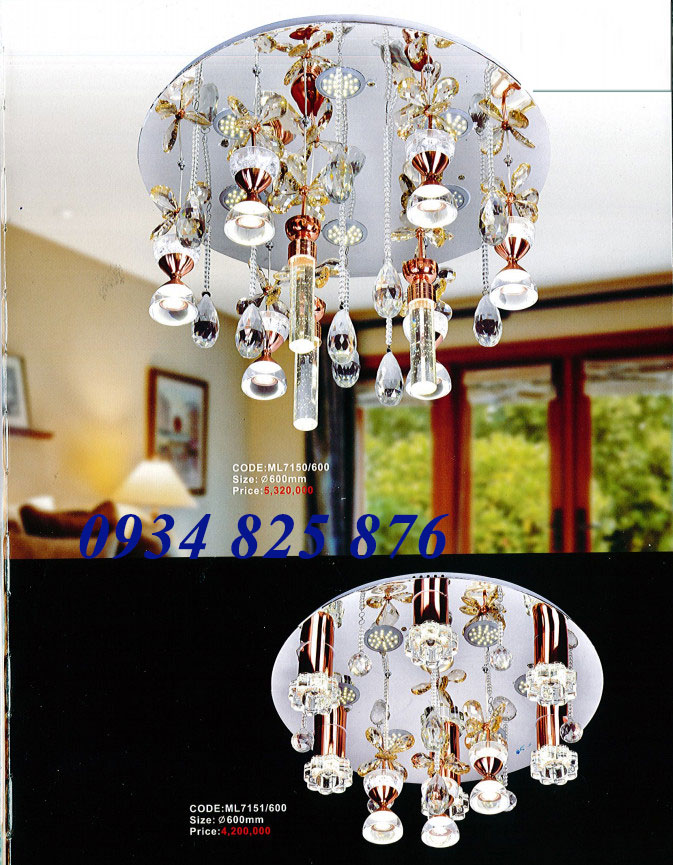 Đèn Mâm Pha Lê Trang Trí Trần - TL7150